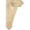Ekena Millwork Traditional Arts and Crafts Rough Sawn Bracket w/ Offset Brace, Douglas Fir, 8"W x 18"D x 30"H BKT0806X18X30TRA03RDF - alternate 2